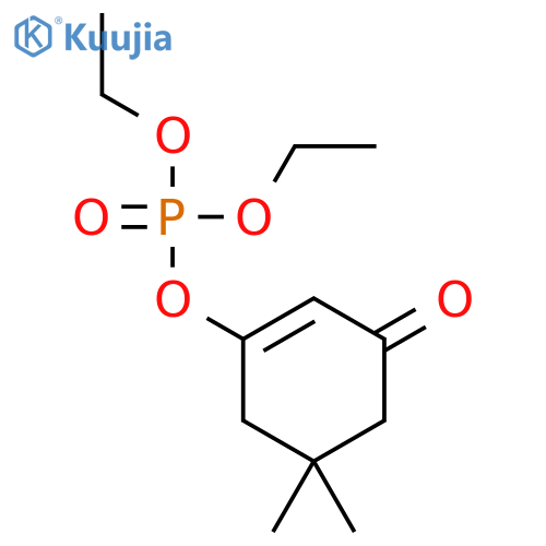 Phosphoric acid, 5,5-dimethyl-3-oxo-1-cyclohexen-1-yl diethyl ester structure