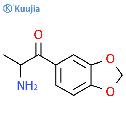 2-amino-1-(1,3-dioxaindan-5-yl)propan-1-one structure