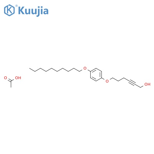 2-HEXYN-1-OL, 6-[4-(DECYLOXY)PHENOXY]-, ACETATE structure