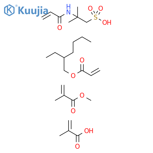 Polymer of 2-Ethylhexylacrylate,Methylmethacrylate, 2-Acrylamido-2-methylpropanesulfonic acid,Methacrylic acid structure