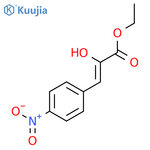 2-Propenoic acid, 2-hydroxy-3-(4-nitrophenyl)-, ethyl ester structure