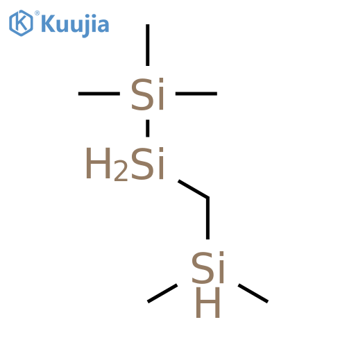 Disilane, 2-[(dimethylsilyl)methyl]-1,1,1-trimethyl- structure