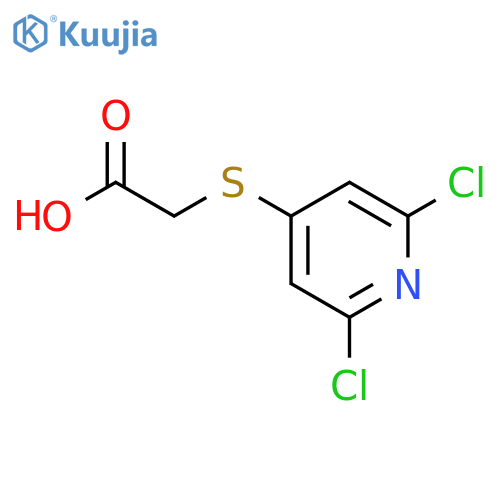 2-(2,6-Dichloropyridin-4-yl)thioacetic acid structure