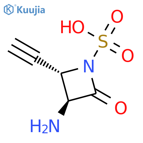 1-AZETIDINESULFONIC ACID, 3-AMINO-2-ETHYNYL-4-OXO-, (2S-TRANS)- structure