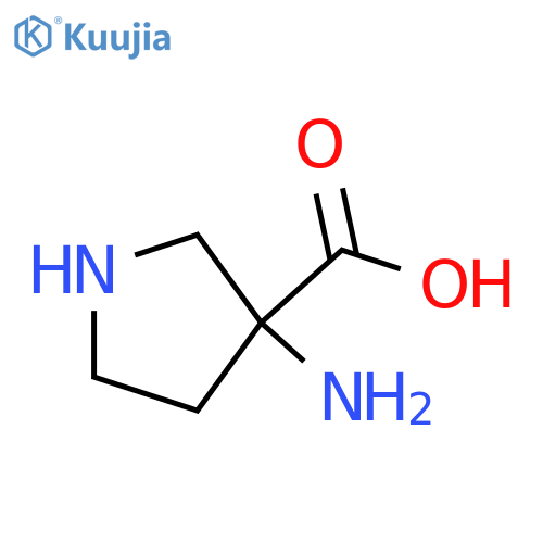 3-Aminopyrrolidine-3-carboxylic acid structure