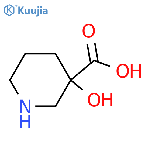 3-hydroxypiperidine-3-carboxylic acid structure
