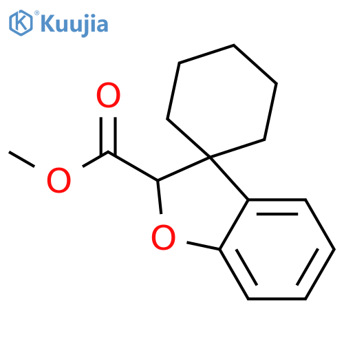 Spiro[benzofuran-3(2H),1'-cyclohexane]-2-carboxylic acid, methyl ester structure