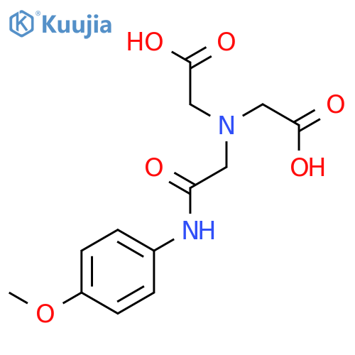 Glycine, N-(carboxymethyl)-N-[2-[(4-methoxyphenyl)amino]-2-oxoethyl]- structure