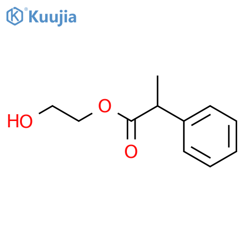 2-Hydroxyethyl 2-phenylpropanoate structure