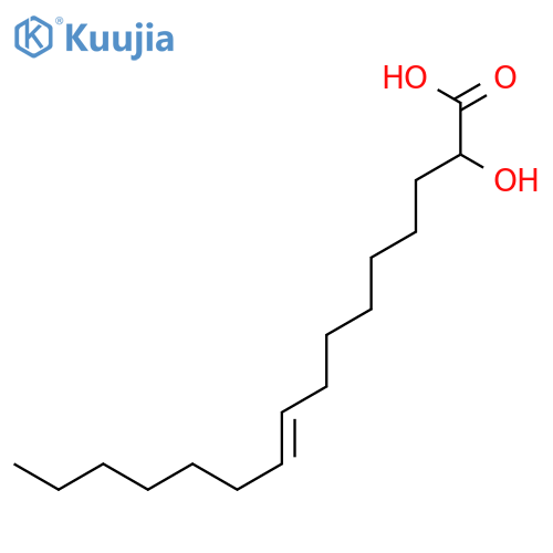 9-Hexadecenoic acid, 2-hydroxy-, (9Z)- structure