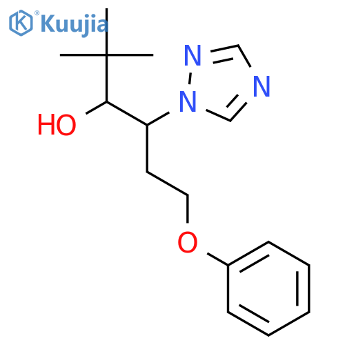 2,2-dimethyl-6-phenoxy-4-(1H-1,2,4-triazol-1-yl)hexan-3-ol structure