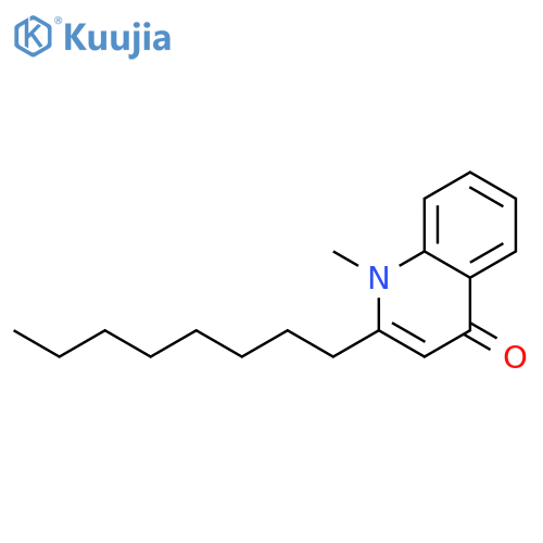 1-methyl-2-octyl-4(1H)-quinolone structure