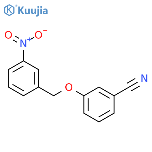 Benzonitrile, 3-[(3-nitrophenyl)methoxy]- structure