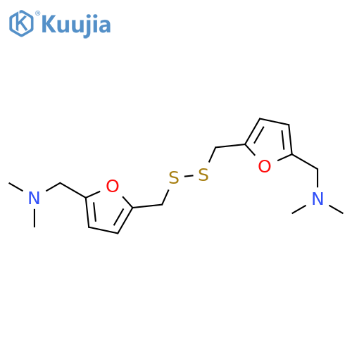 2-FURANMETHANAMINE, 5,5'-[DITHIOBIS(METHYLENE)]BIS[N,N-DIMETHYL- structure