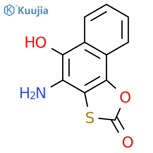 Naphth[2,1-d]-1,3-oxathiol-2-one, 4-amino-5-hydroxy- structure