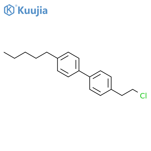 1,1'-Biphenyl, 4-(2-chloroethyl)-4'-pentyl- structure