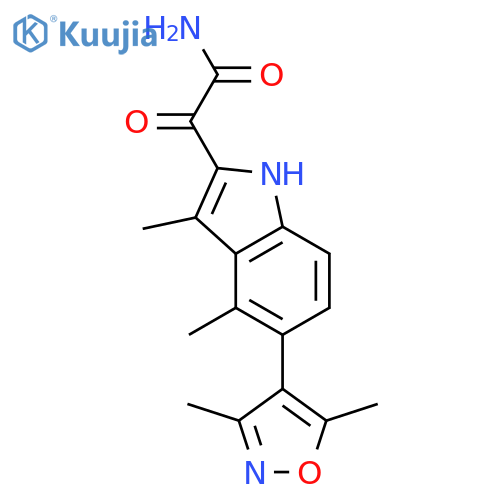 1H-Indole-3-acetamide,2-(3-ethyl-5-methyl-4-isoxazolyl)-N,N-dimethyl-a-oxo- structure