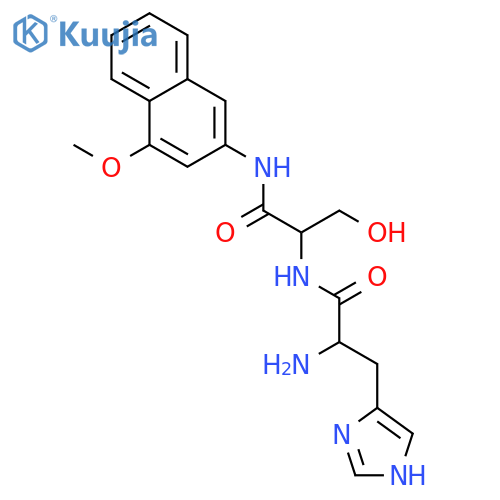 L-Serinamide, L-histidyl-N-(4-methoxy-2-naphthalenyl)- structure