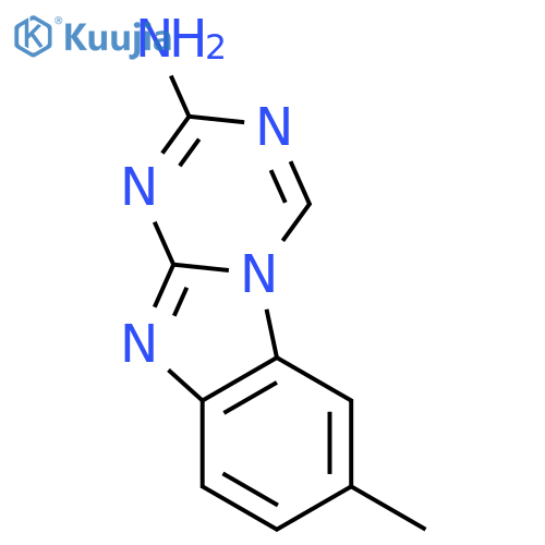7-methyl-1,3,5-Triazino[1,2-a]benzimidazol-2-amine structure