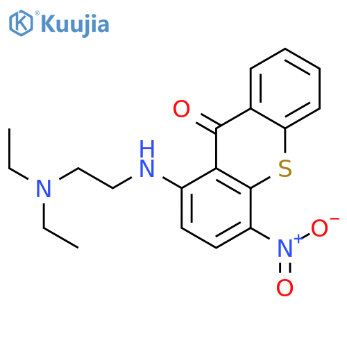 1-{[2-(diethylamino)ethyl]amino}-4-nitro-9H-thioxanthen-9-one structure