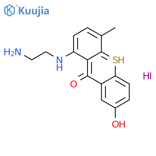 1-[(2-aminoethyl)amino]-7-hydroxy-4-methyl-9H-thioxanthen-9-one structure