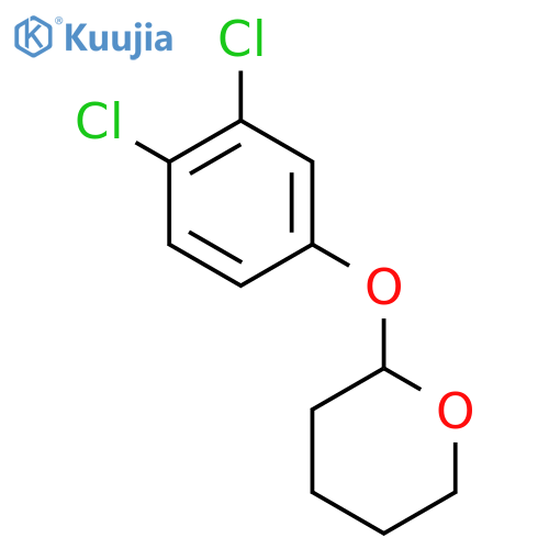 2H-Pyran, 2-(3,4-dichlorophenoxy)tetrahydro- structure