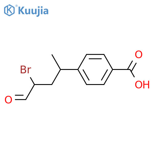 Benzoic acid, 4-(3-bromo-1-methyl-4-oxobutyl)- structure