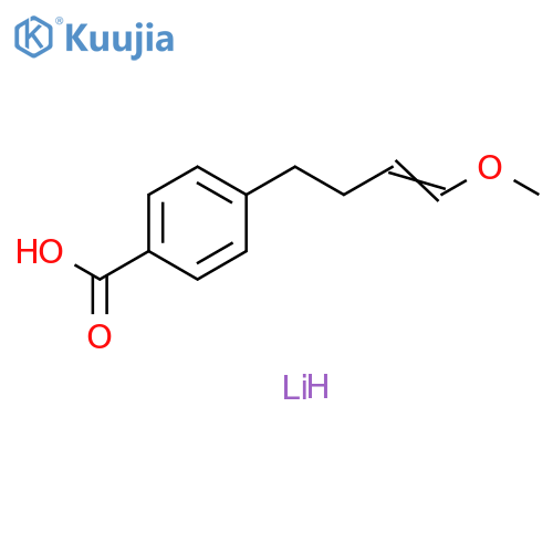 Benzoic acid, 4-(4-methoxy-3-buten-1-yl)-, lithium salt (1:1) structure