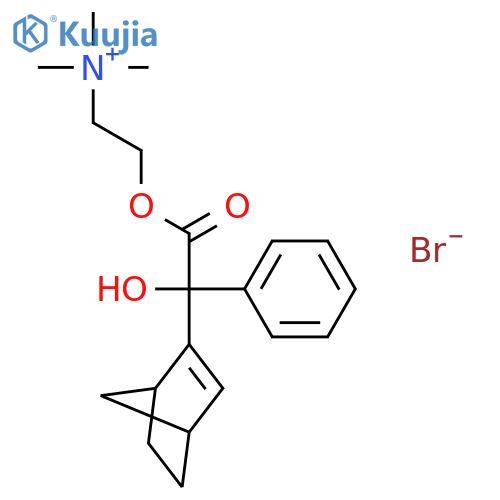 2-{[bicyclo[2.2.1]hept-2-en-2-yl(hydroxy)phenylacetyl]oxy}-N,N,N-trimethylethanaminium bromide structure