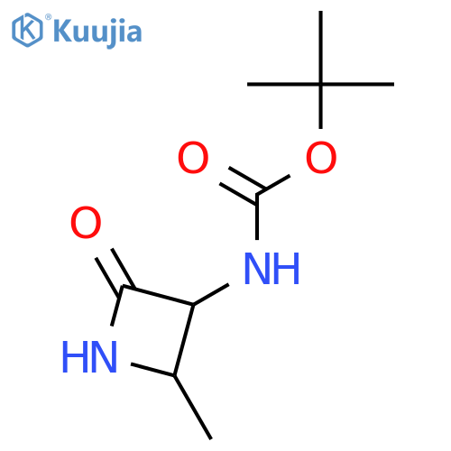 N-(2S,3S)-2-Methyl-4-oxo-3-azetidinyl-carbamic Acid 1,1-Dimethylethyl Ester structure