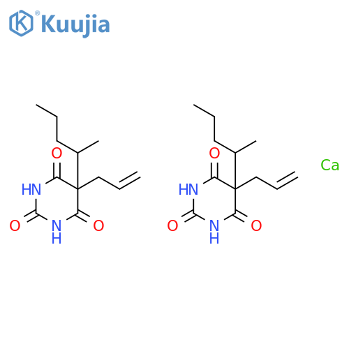 calcium bis[5-allyl-5-(sec-pentyl)barbiturate] structure