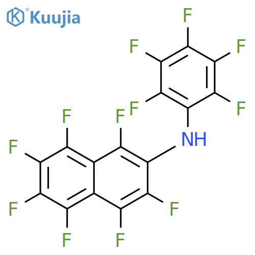2-Naphthalenamine,1,3,4,5,6,7,8-heptafluoro-N-(2,3,4,5,6-pentafluorophenyl)- structure