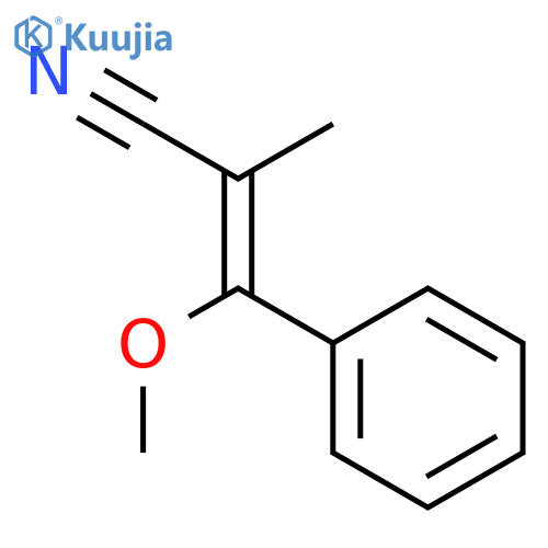 2-Propenenitrile, 3-methoxy-2-methyl-3-phenyl-, (Z)- structure