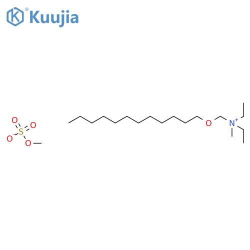 Ethanaminium, N-[(dodecyloxy)methyl]-N-ethyl-N-methyl-, methyl sulfate (1:1) structure