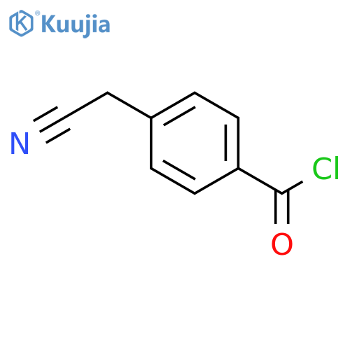 Benzoyl chloride,4-(cyanomethyl)- structure