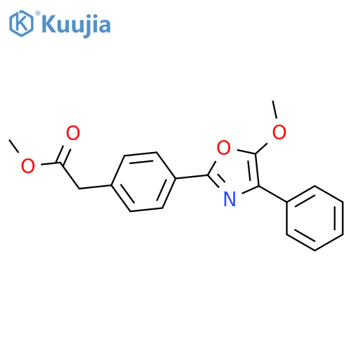 methyl [4-(5-methoxy-4-phenyl-1,3-oxazol-2-yl)phenyl]acetate structure