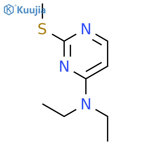 4-Pyrimidinamine, N,N-diethyl-2-(methylthio)- structure