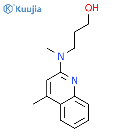 1-Propanol,3-[methyl(4-methyl-2-quinolinyl)amino]- structure