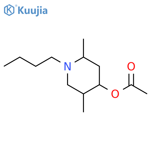 4-Piperidinol,1-butyl-2,5-dimethyl-, 4-acetate structure