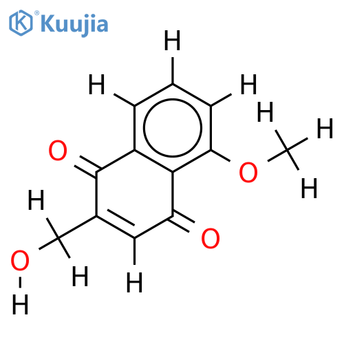 2-Hydroxymethyl-5-methoxy-1,4-naphthochinon structure