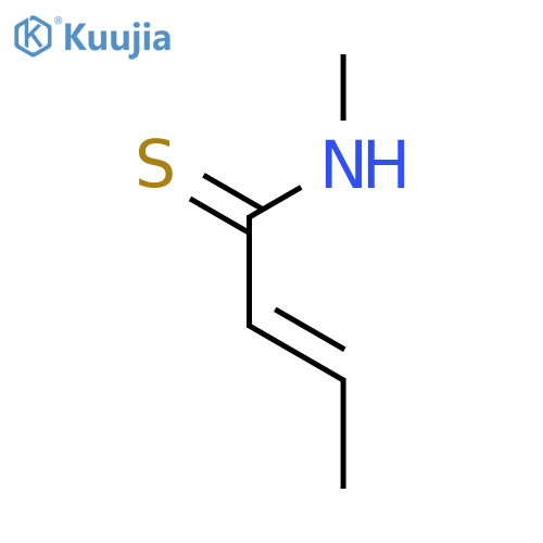 2-Butenethioamide, N-methyl- structure