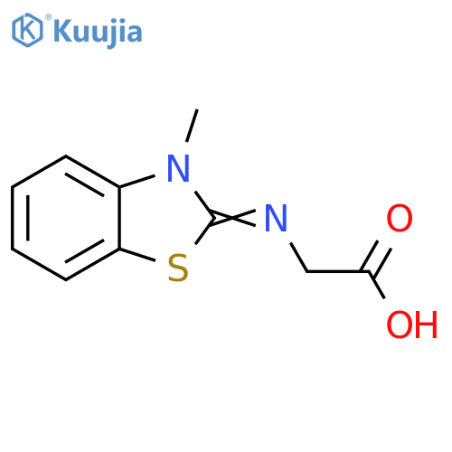 Glycine,N-(3-methyl-2(3H)-benzothiazolylidene)- structure