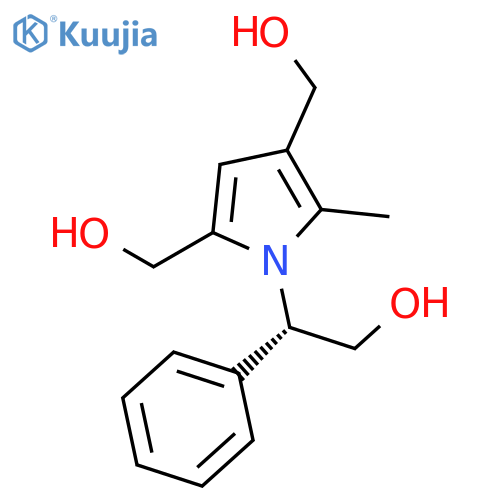 1H-Pyrrole-2,4-dimethanol, 1-[(1S)-2-hydroxy-1-phenylethyl]-5-methyl- structure
