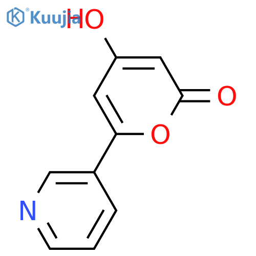2H-Pyran-2-one, 4-hydroxy-6-(3-pyridinyl)- structure