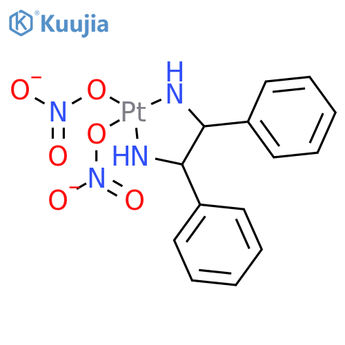 Platinum,(1,2-diphenyl-1,2-ethanediamine-N,N')bis(nitrato-O)-, [SP-4-2-[R-(R*,R*)]]-(9CI) structure