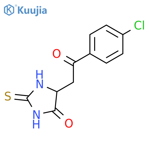 4-IMIDAZOLIDINONE, 5-[2-(4-CHLOROPHENYL)-2-OXOETHYL]-2-THIOXO- structure