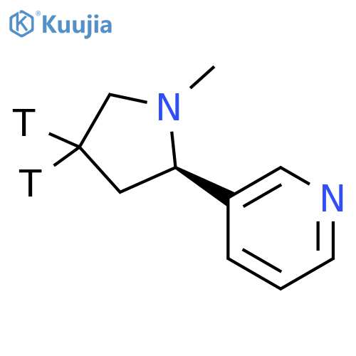 Pyridine,3-(1-methyl-2-pyrrolidinyl-4,4-t2)-, (R)- (9CI) structure