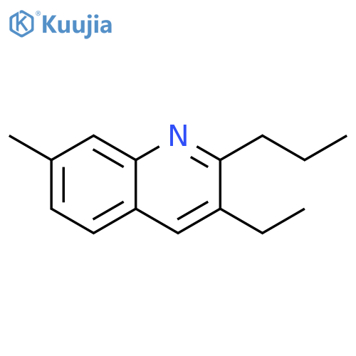Quinoline, 3-ethyl-7-methyl-2-propyl- structure
