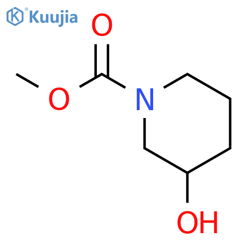 Methyl 3-hydroxypiperidine-1-carboxylate structure