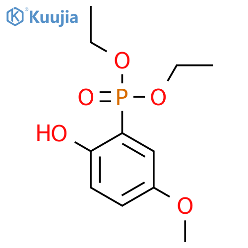 Phosphonic acid, (2-hydroxy-5-methoxyphenyl)-, diethyl ester structure